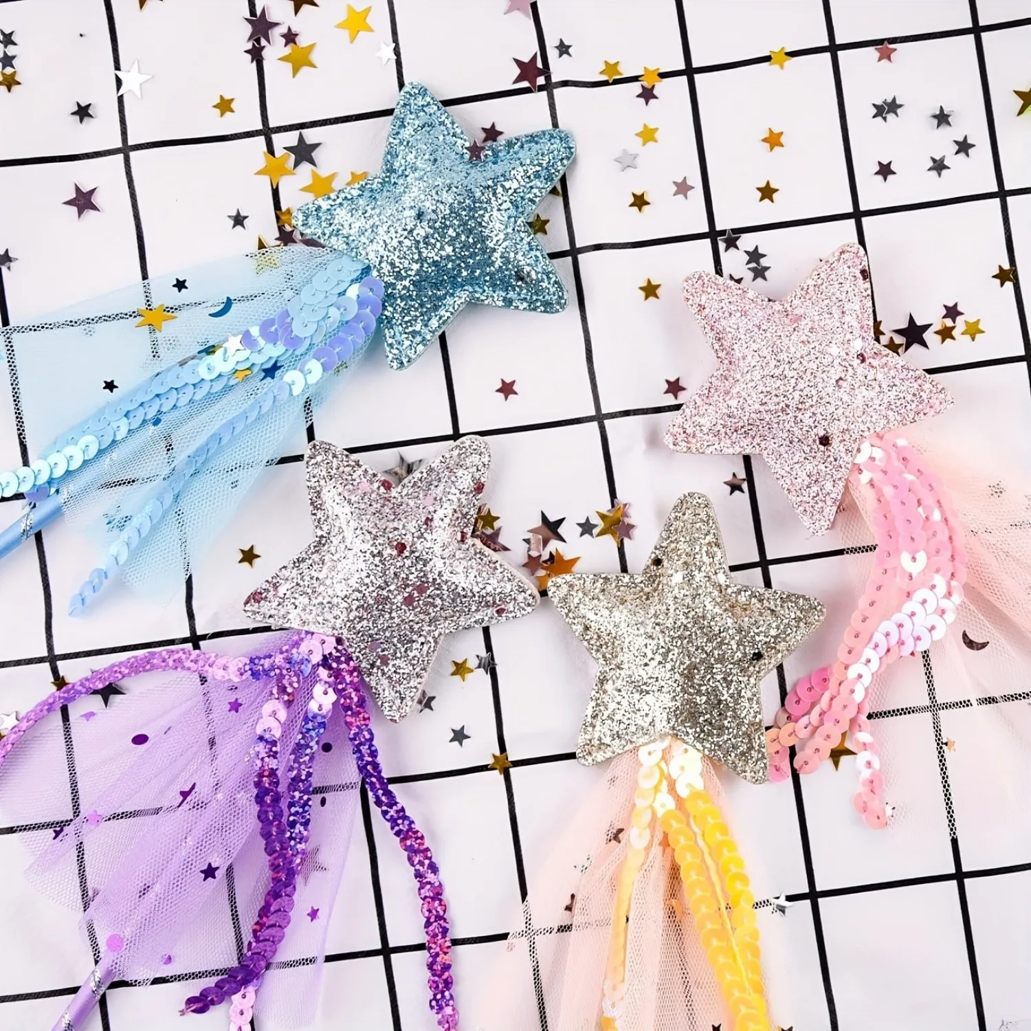 Bacchetta Magica Principessa Con Stella Glitter - Per Bambine, 28 Cm, Per Feste E Costumi - Foto 5