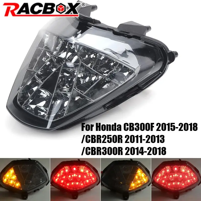 

Motorcycle Rear LED Tail Light For Honda CB300F 2015-2018/CBR250R2011-2013/CBR300R 2014-2018 12V Red Yellow Turn Signal Lamp