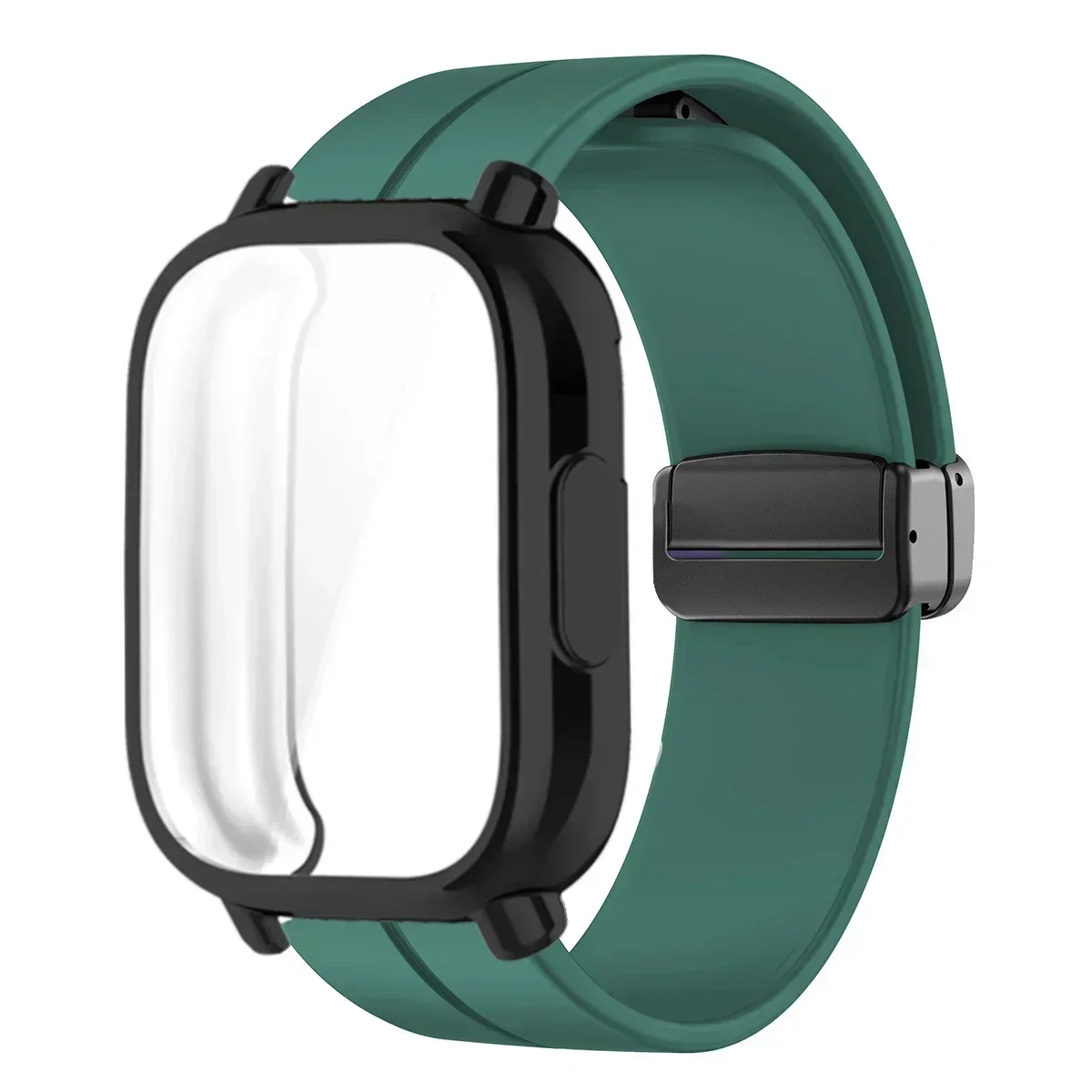 Silicone Magnetic Smart Watch Strap and Protective Case