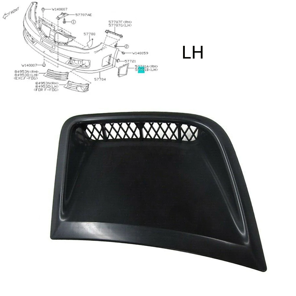 

Для Impreza WRX STi 2008-2014 левая противотуманная искусственная крышка бампера 57739FG020 ABS аксессуары для транспортных средств