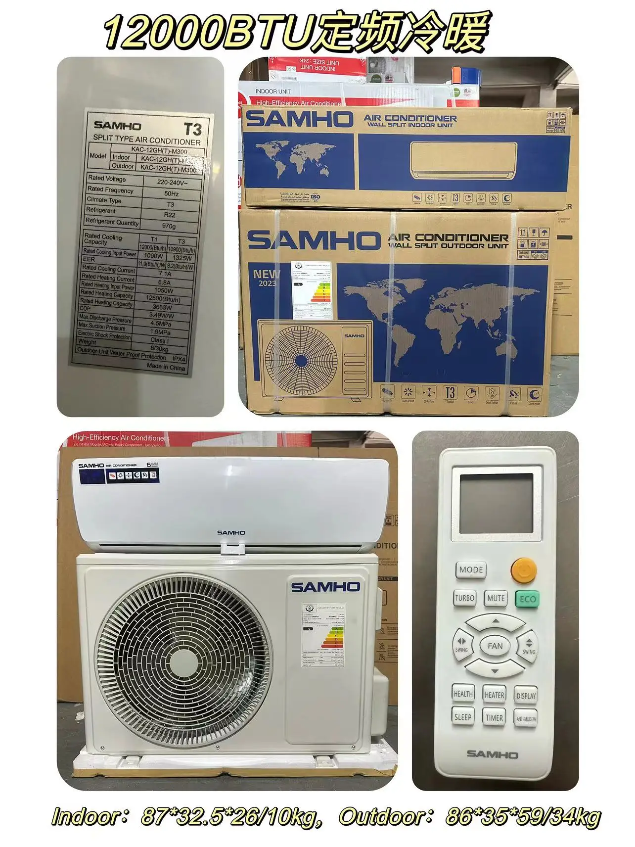 A+++ Room Air Conditioners Wall Split 9000-24000btu Cool And Heat Mini TCL Air Conditioner For Family