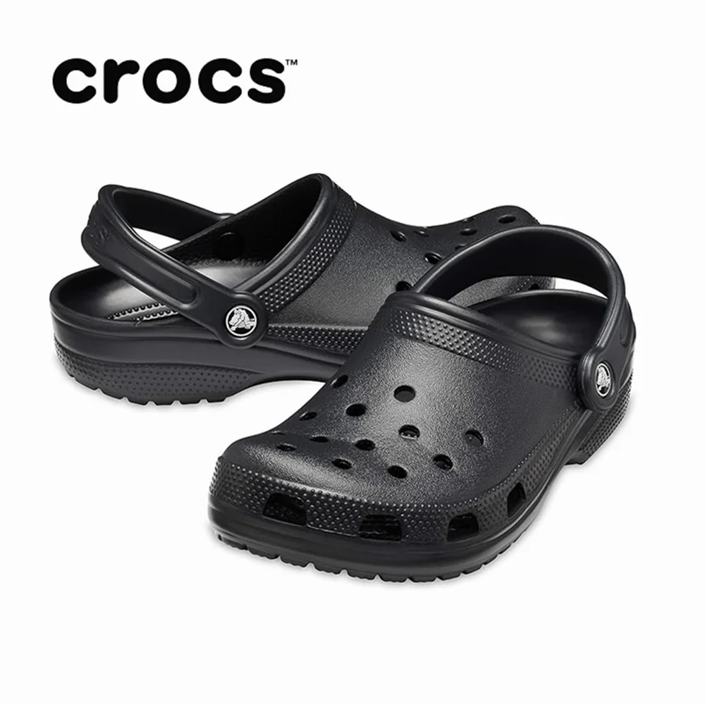 Crocs Slippers Original Crocs Bayaband Clog Casual Sandals Unisex Closed-Toe Slip-Ons Outdoor Men's Breathable Beach Shoes