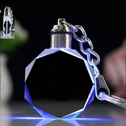 Personalized LED Crystal Keyring - Custom Engraved Gift (Blank)