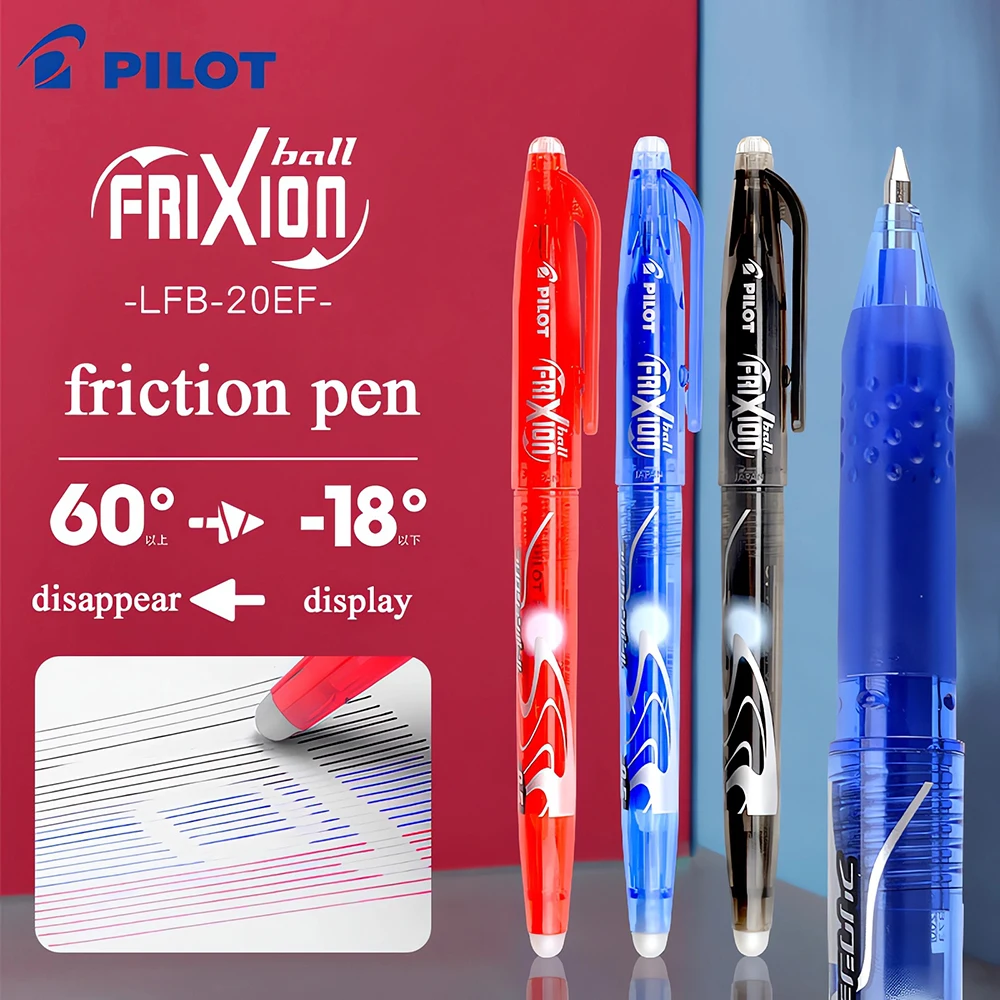 

PILOT Frixion Erasable Gel Pens Office Accessories LFB-20EF 0.5mm Cute Pens Replaceable Core School Supplies Art Stationary