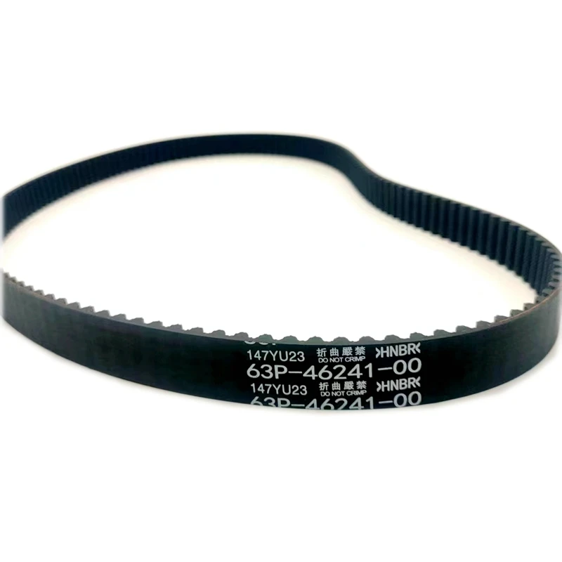 63P-46241-00 Timing Belt for Yamaha Outboard Motor F150A, F150B, F150D, F150F 150Hp Boat Accessories timing belt of 10 inch miter saw driving belt for 255mm electric saw motor belt high strength heat cold resistance accessories