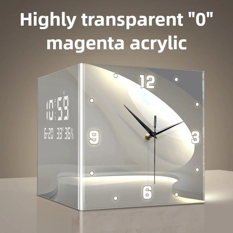 Luxury Double-Sided Corner Wall Clock 4