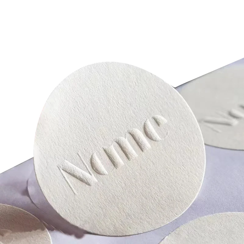 

Custom Custom Paper Emboss stickers with logo Fold Foil Sticker
