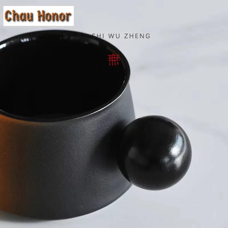 230ml Light Luxury Ceramic with Tea Infuser Tea Mugs Teacups Ball Handle Coffee Cups Ceramic Mug Drinkware Office Cup Water Cups