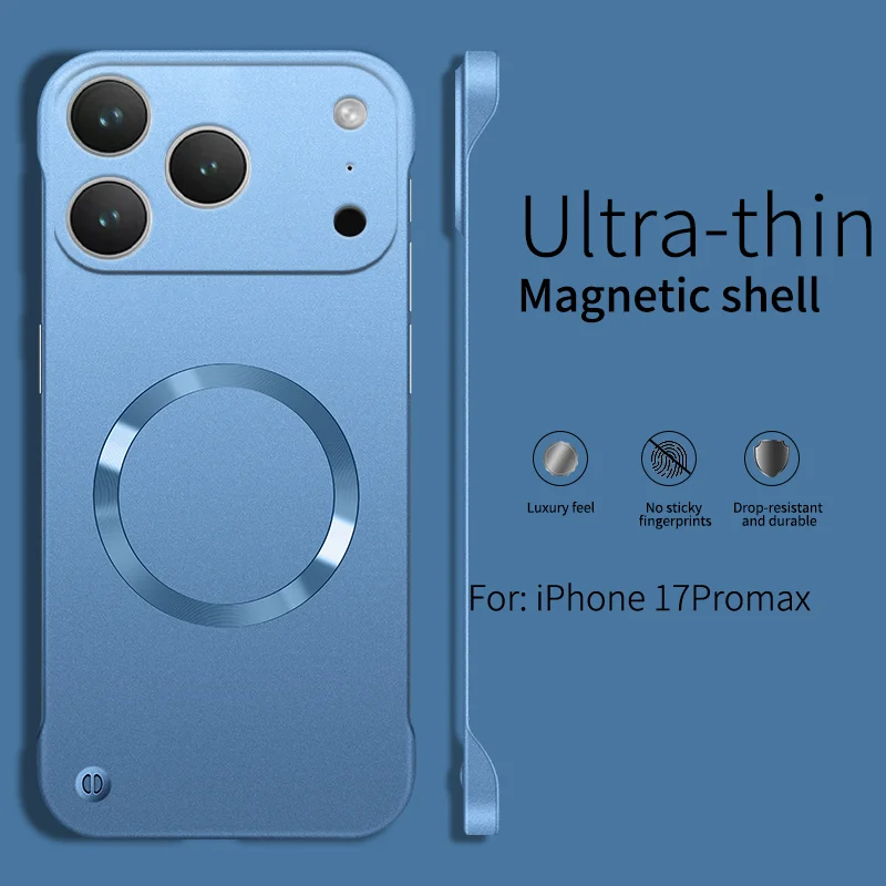 Ultra-Thin Metallic Magnetic Phone Case with Trendy Slim Bezels