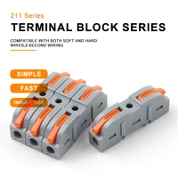 20/34/50PCS Lever Wire Connectors, 1 to 1 Inline Assemblable Wire Connector, Electrical Connectors Wire Terminals - Image 2
