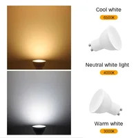 10 шт. светодиодный прожектор GU10 220 В 5 Вт/7 Вт с высоким люменом 3000 К/4000 К/6500 К светодиодный светильник для домашнего декора — изображение 4