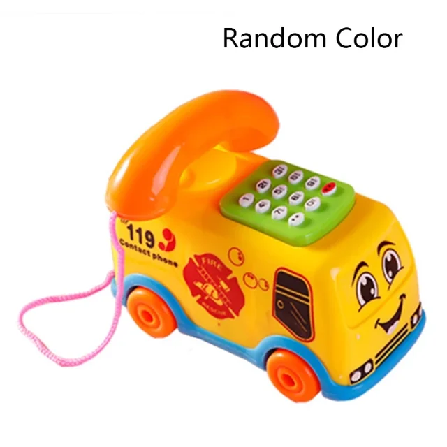 Children Lifelike Telephone Educational Set Toys for Over 1 Year Old Kids Keyboard Set Improve Intelligence Toys Random Color 1