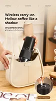 Nouveau moulin à café électrique rechargeable, 35 vitesses réglables, moulin à grains de café portable pour une utilisation quotidienne à la maison 8
