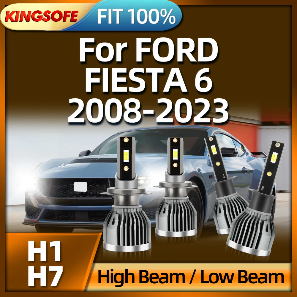 

Светодиодная фара KINGSOFE H7 110W H1 Auto светильник 6000K для FORD FIESTA 6 2008 2009 2010 2011 2012 2013 2014 2015 2016 2017-2018