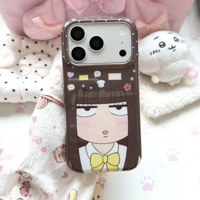 Cute Japanese Anime Girl Shockproof Phone Case - Protective Cartoon Cover