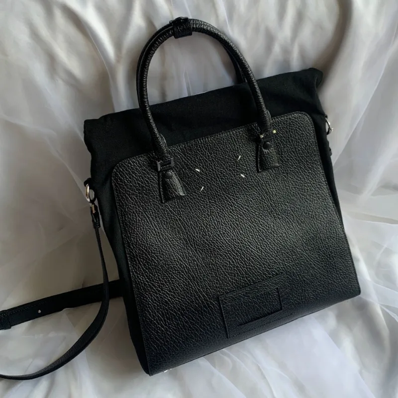 

Genuine Leather Handbags Versatile Large Capacity Backpack Casual Commuter All-match Practical Shoulder Bag 2024 New Briefcase