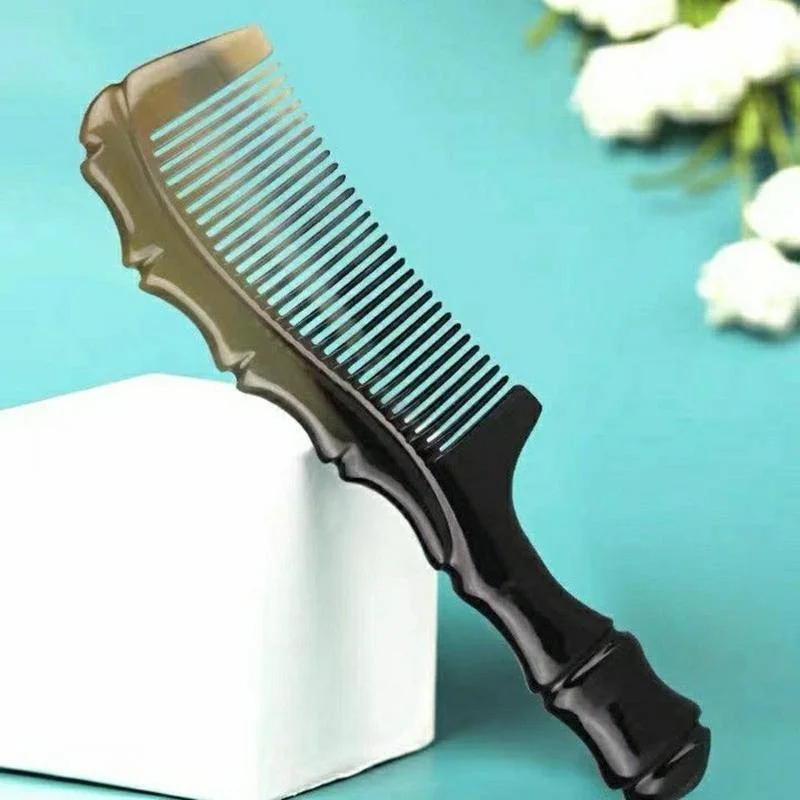 Handmade 100% OX Horn Anti-static Long Detangling & Styling Hair Comb for Women & Men 2