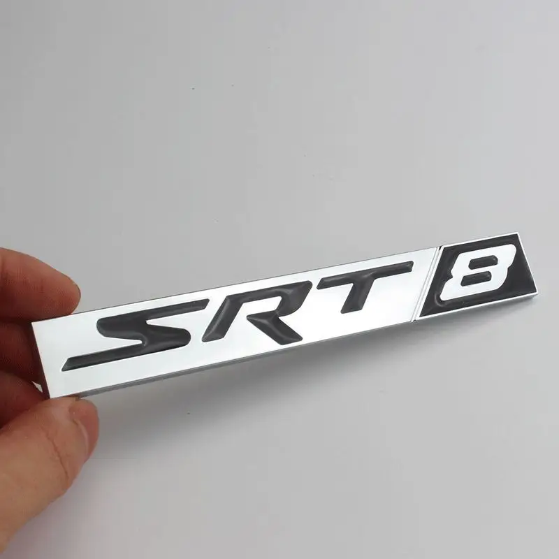 car decals Car sticker badge decal SRT8 metal sticker modified SRT6 car sticker For Dodge Coolbo 300C Platinum bumper stickers