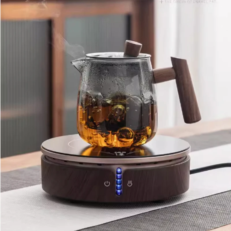 Glass teapot, wooden handle, Chinese tea ceremony, transparent tea set, cup filter, high borosilicate Japanese pot