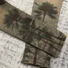 men vintage palm prints yellow fade jeans 6