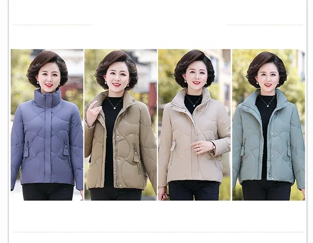 White Duck Down Coat Puffer Jacket Down Jacket Women Winter Short