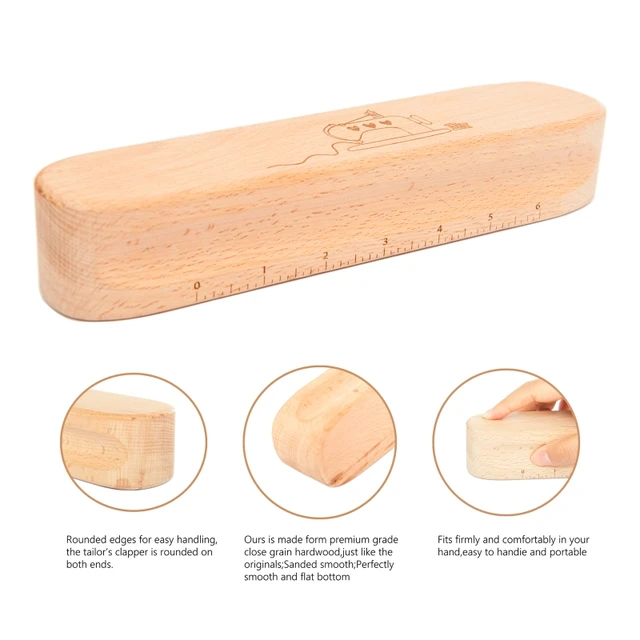 High Quality Beech Wood Tailors Clapper Professional Double - Temu