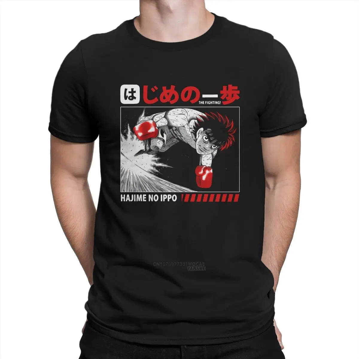 

Hajime No Ippo T-Shirt for Men Anime t-shirts Manga Casual Tees Round Collar Short Sleeve T Shirt Adult Tops printed T-shirt