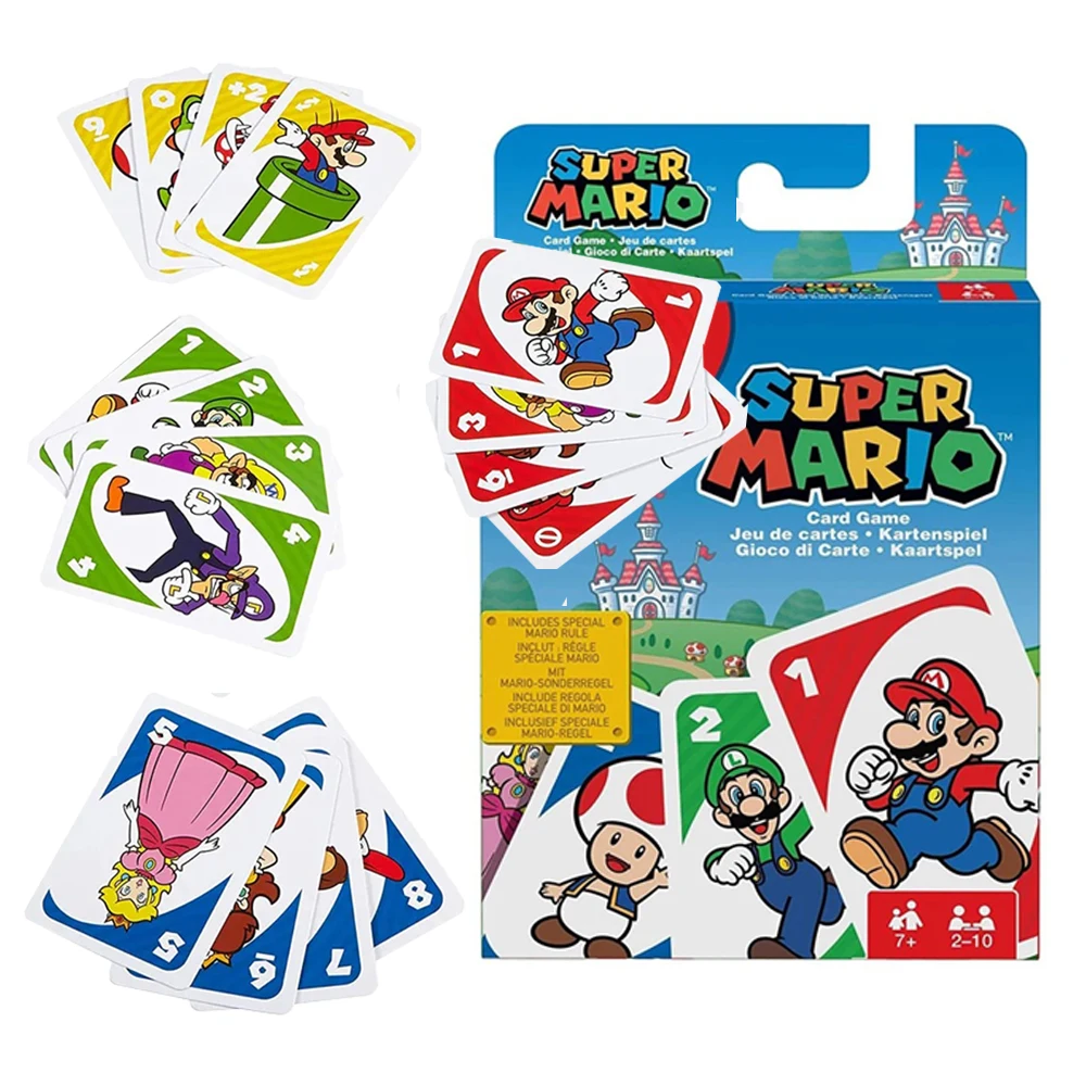משחק קלפים מריו משפחתי משעשע משחק לוח כיף פוקר משחק ילדים מתנת יומולדת