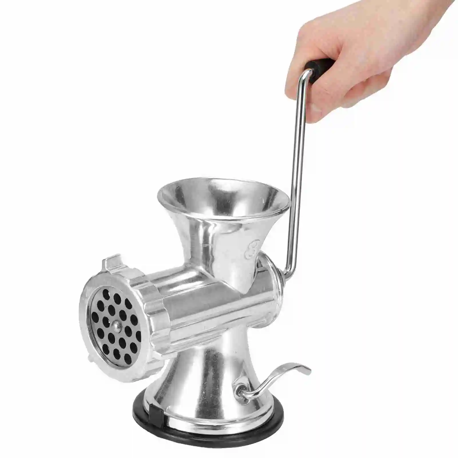 Manual Meat Grinder Silver Aluminum Alloy Powerful Home Sausage Kitchen Appliances Vegetable Chopper Pepper Supplies Mincer meat grinder