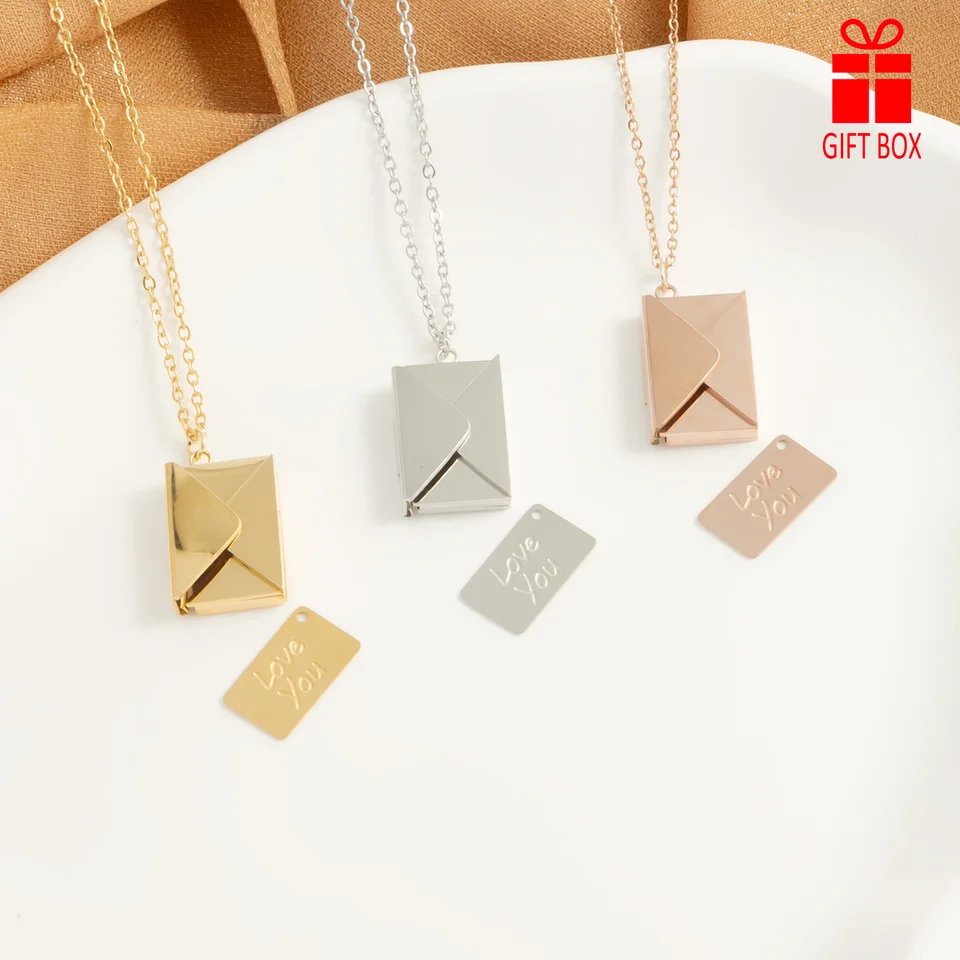 Collana A Libro Personalizzata JewelryWe | Medaglione Apribile Acciaio Inox | Regalo Con Incisione Per Moglie E Fidanzata