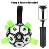 Interactive Pet Football Toys With Grab Tabs Dog Bite Chew Balls Pets Accessories Puppy Outdoor Training Soccer 15cm 6