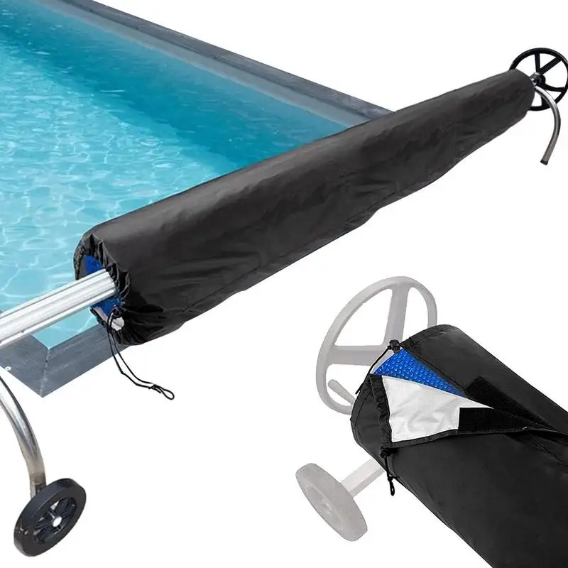 Rouleau de couverture de piscine solaire, anti-poussière et étanche 1