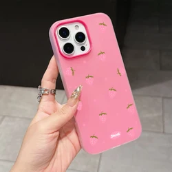 Sweet Pink Strawberry Pattern Phone Case - Stylish and Protective - Galaxy S23 Ultra (ME - P9674)