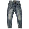 14OZ heavy Red Tannin small straight leg red jeans men washed to make old pure cotton retro casual long pants