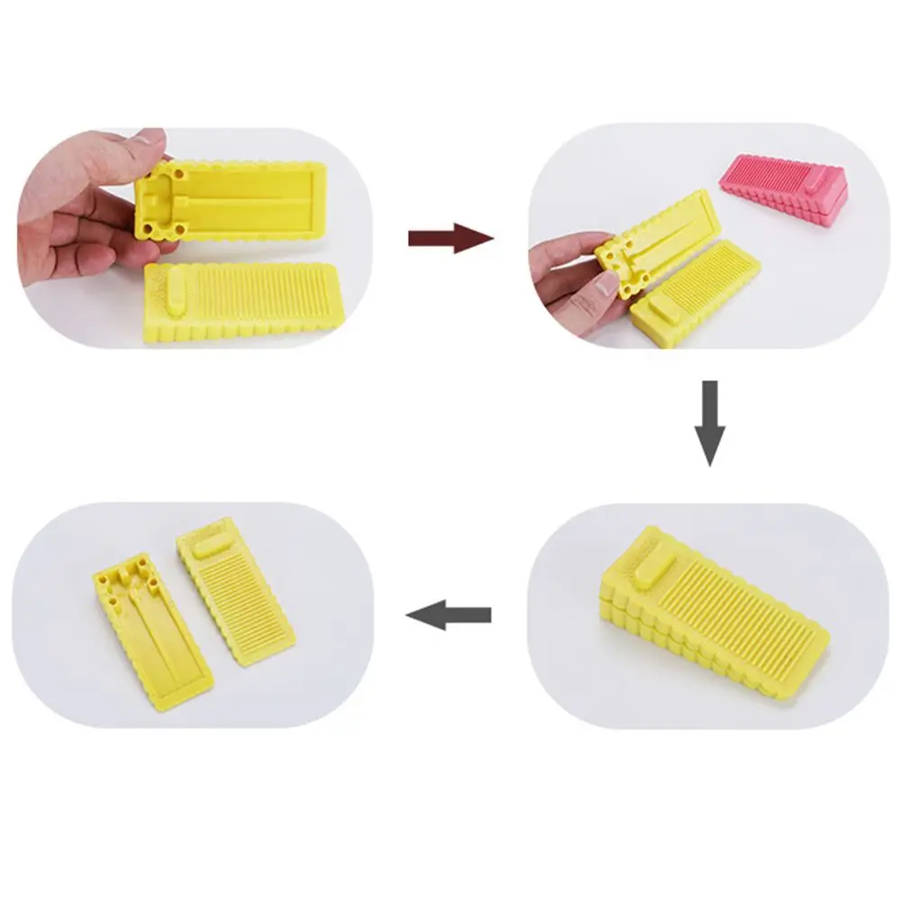 Silicone Door Stopper Safety Block Wedge Anti-collision Stop For Home Office