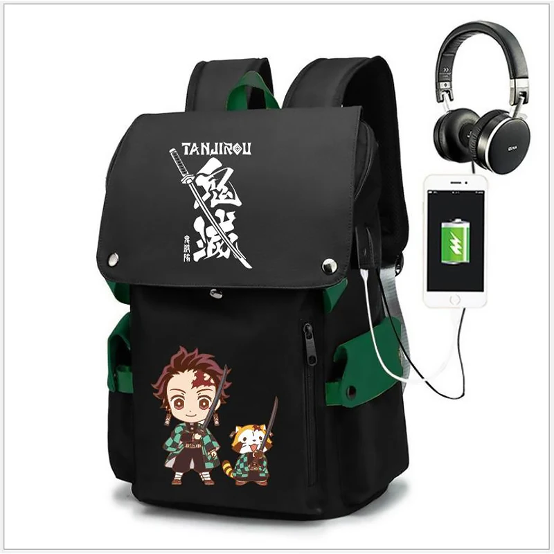 Demon Slayer Anime Backpack Boys Girls Kawaii Manga Schoolbag Oxford waterproof Bookbag Large Capacity Travel Bag for Kids Gifts 3