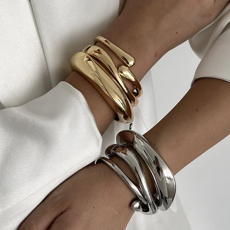 Bangle Bracelet Punk Cuff Bangles Vintage Punk Geometric Bangles Women Bracelets Hip Hop Jewelry Gifts