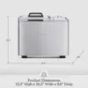 Custom Loaf Bread Maker BBM800XL, Brushed Stainless Steel 6