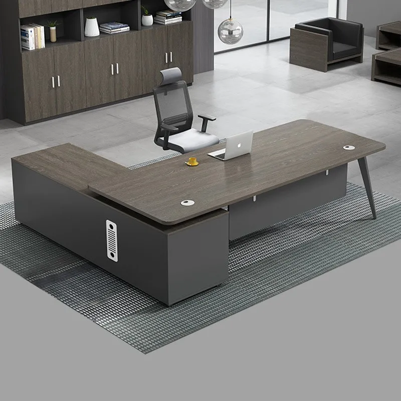 Modern L Shape Office Desks Corner Receptions Drawers Luxury Computer Desks Laptop Decoration Mesa Para Computador Furniture modern l shape office desks corner shelves drawers luxury computer desks laptop decoration mesa para computador house furniture