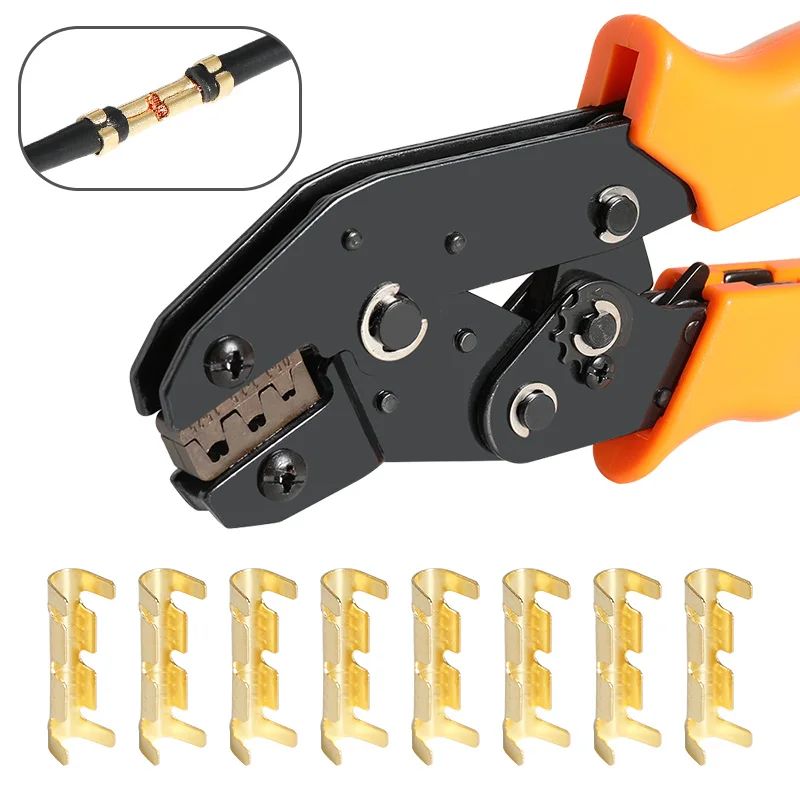 Set 500 Terminali A Crimpare A U Per Filo - Rame Non Isolato, Assortimento - Foto 6