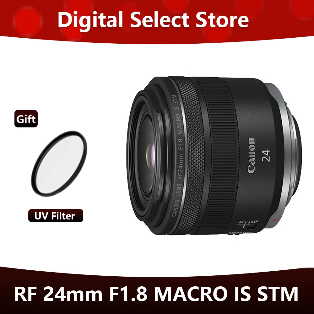 Canon Rf 24Mm F1.8 Rf 24 Macro Is Stm Lens Canon Eos Rp R R8 R7 R6 Rf24 105 Obiettivo Con Messa A Fuoco Fissa Standard Per Fotocamera Full Frame Lensl