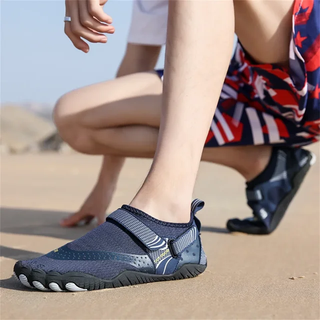 Men Women Water Shoes Quick Dry Non-Slip Five Finger Shoes Outdoor Wading Swimming Barefoot Aqua Shoes Lightweight Sneakers 6