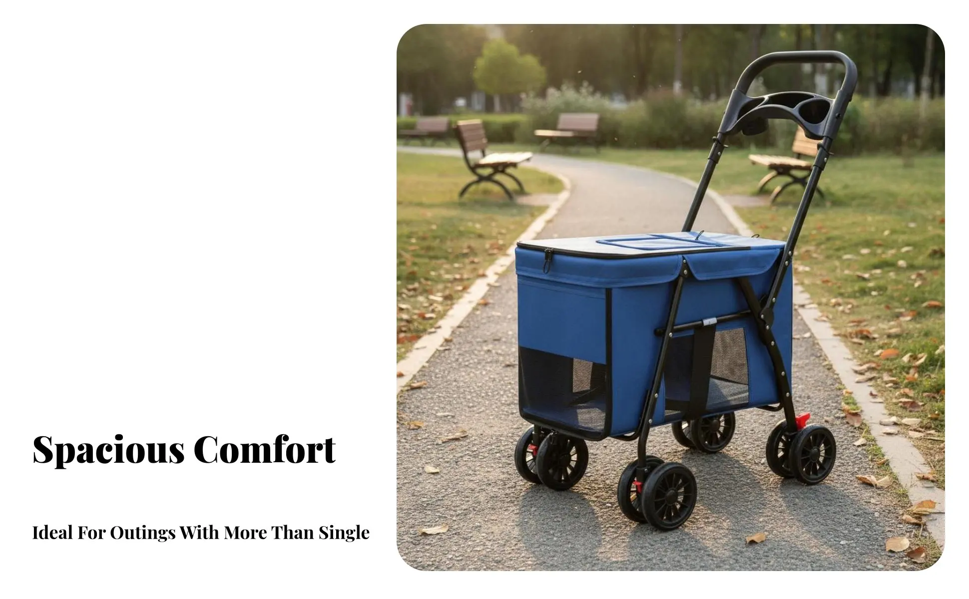 Foldable Dog Carriage Sturdy Oxford Material Large Pet Carrier Dog and Cat Carriage Lightweight Foldable Cat Carrier