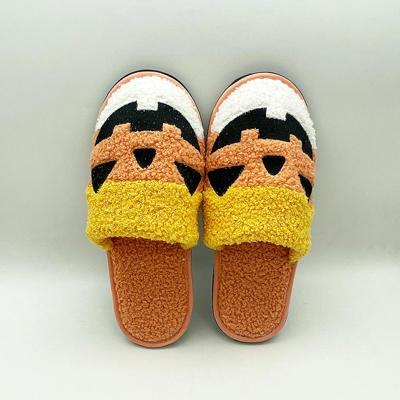 Women Men Flat Soft Fuzzy Slipper Comfortable House Flip Flops Highland Cow  Halloween Plush Slippers Lady Lantern Pumpkin Shoes - AliExpress