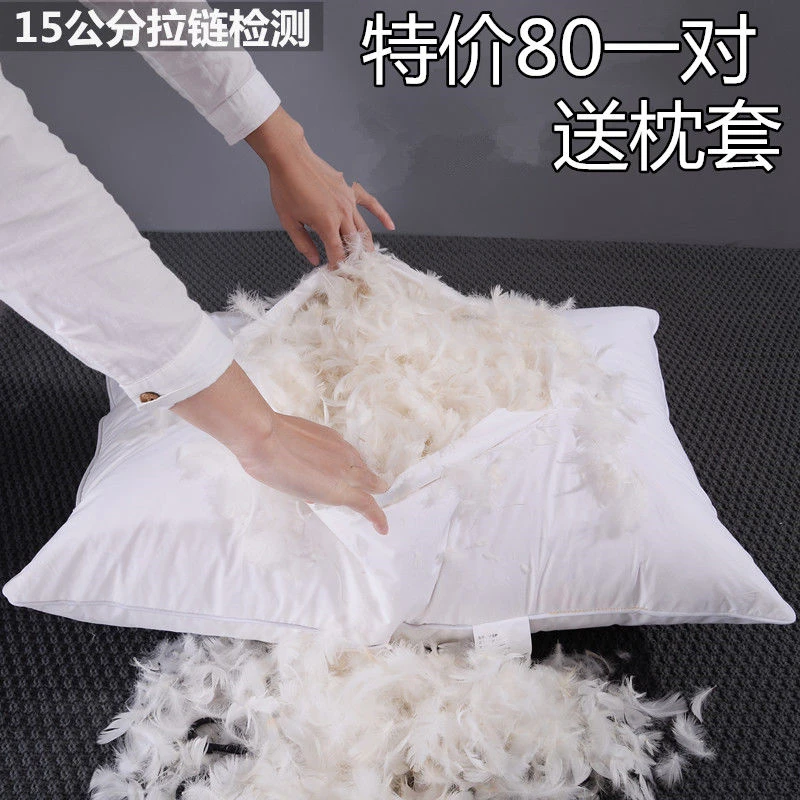 100 Goose feather Stuffing pillow Goose Down Feather pillow Standard