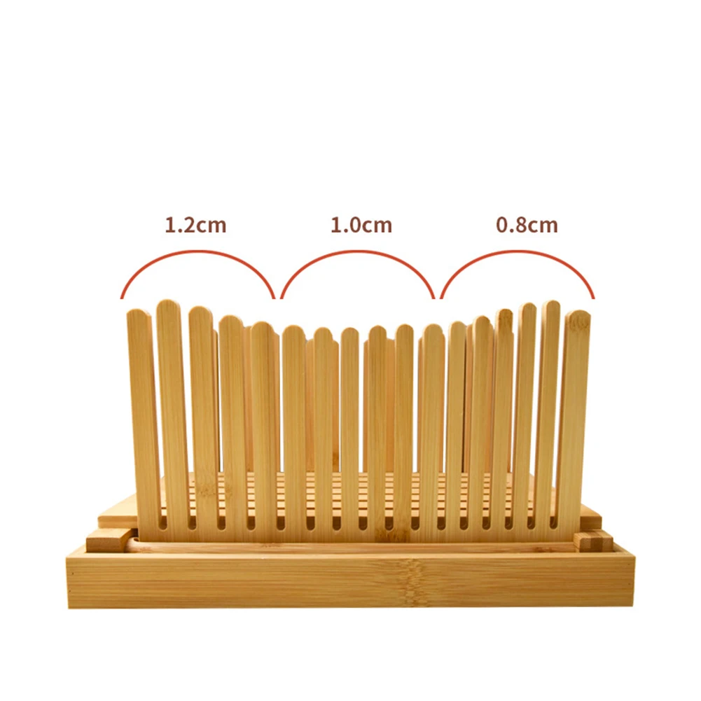 

Bamboo Bread Slicer For Homemade Bread Loaf Wooden Bread Cutting Board With Crumble Holder Foldable Adjustable Loaf Cutter