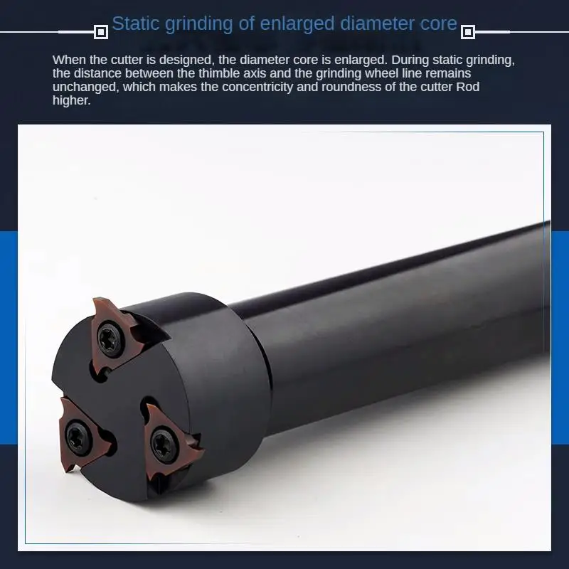 SMP05 CNC 얕은 홈 밀링 커터 로드, 내부 구멍 스냅 링 홈 밀링 커터 바, 내부 링 T자형 홈 커터 바