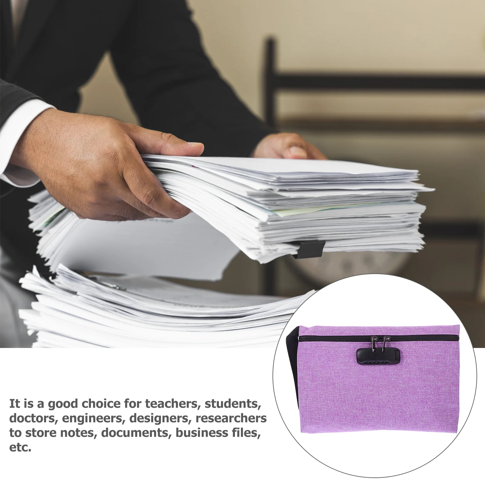 Travel Wallet Mens Combination Lock Storage Bag Zippered Money Small Locking 3000X2000X550CM with Cash Bags Locks