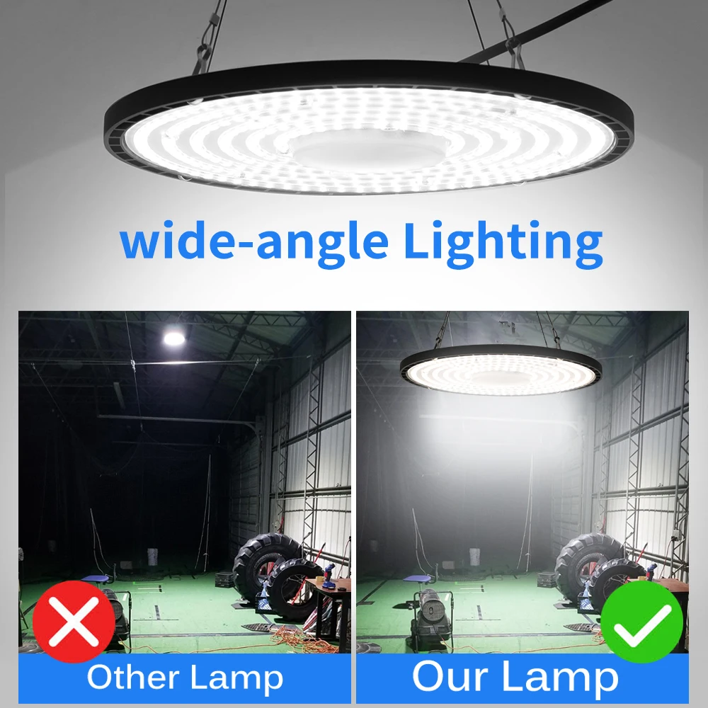 Super Bright High Bay Lights Work Lights Industrial AC220V 100W 150W Ceiling Light Garage Light For Gym Warehouse Factory Market