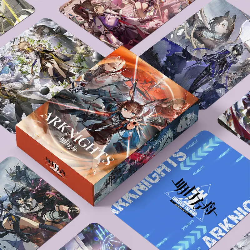 

Arknights Anime Game Collection Cards Amiya Exusiai Dusk LOMO Card Self Made Paper Card Cartoon Photocard Fans Collection Gifts